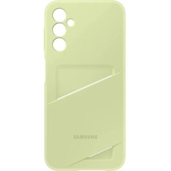 Samsung Galaxy A35 5G SM-A356B, Szilikon tok, kártyatartóval, lime, gyári kép