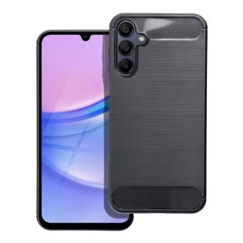Samsung Galaxy A35 szilikon tok, fekete, SM-A356, Carbon fiber kép