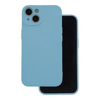 Samsung Galaxy A35 szilikon tok, hátlap tok, velúr belső, világoskék, matt, SM-A356, Silicone Case kép