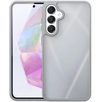 Samsung Galaxy A36 5G / A56 5G SM-A366B / A566B, Műanyag hátlap védőtok + szilikon keret, közepesen ütésálló, légpárnás sarok, Dux Ducis Yind, áttetsző/szürke kép