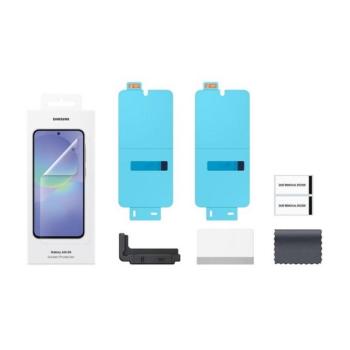 Samsung Galaxy A36 5G SM-A366B, Kijelzővédő fólia (az íves részre nem hajlik rá!), Clear Prémium, gyári, 2 db / csomag kép