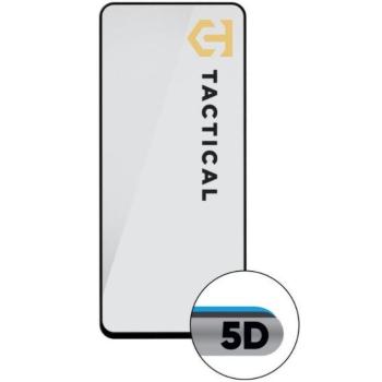 Samsung Galaxy A36 5G SM-A366B, Kijelzővédő fólia, ütésálló fólia (az íves részre is!), Tempered Glass (edzett üveg), Full Glue, Tactical Glass Shield 5D, fekete kép