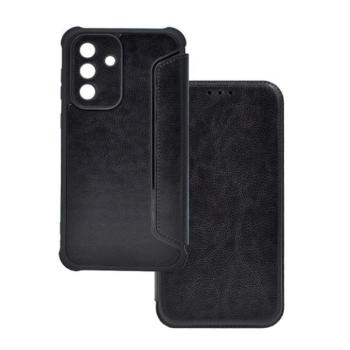 Samsung Galaxy A36 5G SM-A366B, Oldalra nyíló tok, közepesen ütésálló, bőrhatású, fekete kép