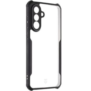 Samsung Galaxy A36 5G SM-A366B, Szilikon tok, közepesen ütésálló, légpárnás sarok, Tactical Quantum Stealth, átlátszó/fekete kép