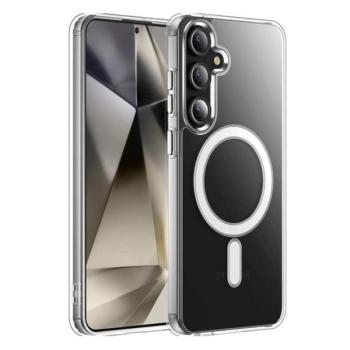 Samsung Galaxy A36 5G SM-A366B, Szilikon tok, közepesen ütésálló, Magsafe kompatibilis, átlátszó kép