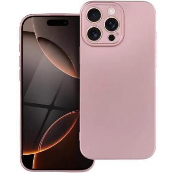 Samsung Galaxy A36 5G SM-A366B, Szilikon tok, mikrofiber plüss belső, csillogó hátlap, Metallic Case, rózsaszín kép