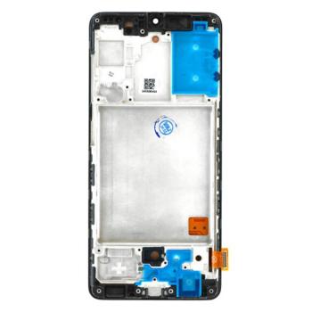 Samsung Galaxy A41 LCD + érintőpanel kerettel, fekete, SM-A415 kép