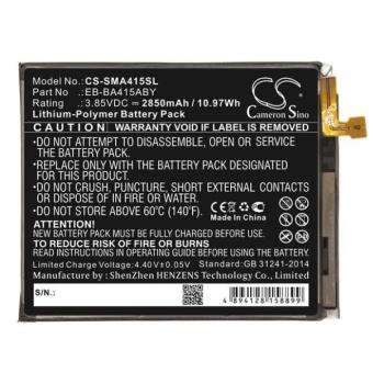 Samsung Galaxy A41 SM-A415F, Akkumulátor, 2850 mAh, Li-Polymer, Cameron Sino, kompatibilis kép