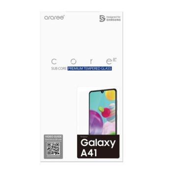 Samsung Galaxy A41 SM-A415F, Kijelzővédő fólia, ütésálló fólia (az íves részre NEM hajlik rá!), Tempered Glass (edzett üveg), Clear, gyári kép