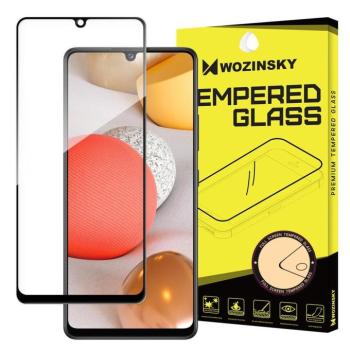 Samsung Galaxy A42 (5G) karcálló edzett üveg TELJES KÉPERNYŐS FEKETE Tempered Glass kijelzőfólia kijelzővédő fólia kijelző védőfólia eddzett kép