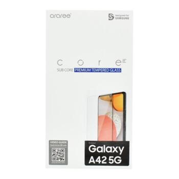 Samsung Galaxy A42 5G / M42 5G SM-A426B / M426B, Kijelzővédő fólia, ütésálló fólia (az íves részre NEM hajlik rá!), Tempered Glass (edzett üveg), Clear, gyári kép