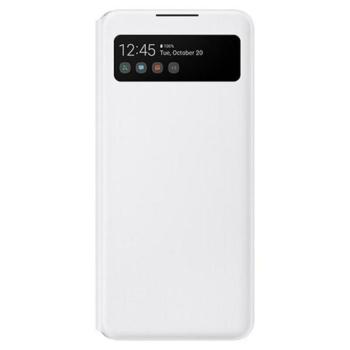 Samsung Galaxy A42 LED View Cover, gyári flip tok, fehér, EF-EA426PWE kép