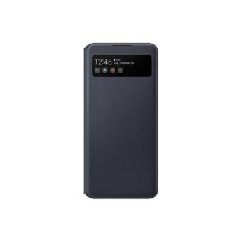 Samsung Galaxy A42 LED View Cover, gyári flip tok, fekete, EF-EA426PBE kép
