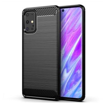 Samsung Galaxy A51 5G szilikon tok, fekete, SM-A516, Carbon fiber kép