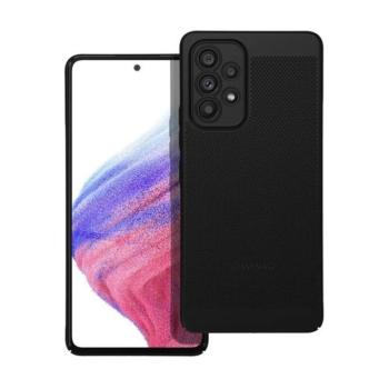 Samsung Galaxy A53 5G SM-A536U, Műanyag hátlap védőtok, légáteresztő, lyukacsos minta, Breezy, fekete kép
