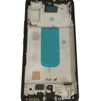 Samsung Galaxy A54 LCD + érintőpanel kerettel, TFT, fekete, SM-A546 kép