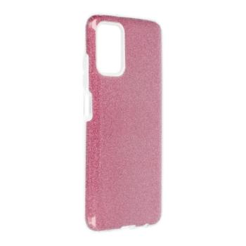 Samsung Galaxy A54 szilikon tok, csillámos, hátlap tok, pink, SM-A546, Shining kép
