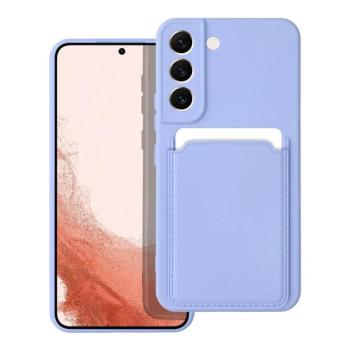 Samsung Galaxy A54 szilikon tok, hátlap tok, bankkártya tartós, lila, SM-A546, Card kép