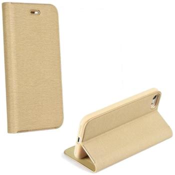 Samsung Galaxy A55 5G SM-A556B, Oldalra nyíló tok, stand, Luna Book, arany kép