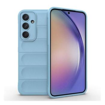 Samsung Galaxy A55 5G SM-A556B, Szilikon tok, közepesen ütésálló, 3D minta, világoskék kép
