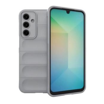 Samsung Galaxy A56 5G SM-A566B, Szilikon tok, közepesen ütésálló, 3D minta, világosszürke kép