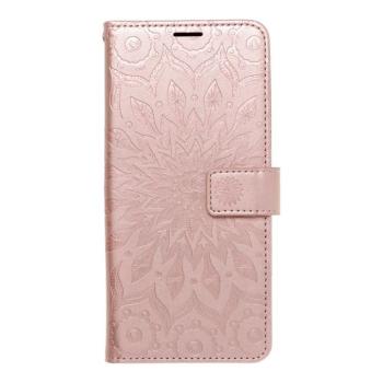 Samsung Galaxy A56 telefon tok, könyvtok, oldalra nyíló tok, mágnesesen záródó, rose gold, mandala, SM-A566, Mezzo kép