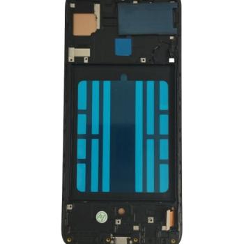 Samsung Galaxy A70 LCD + érintőpanel kerettel, fekete, SM-A705, Incell kép