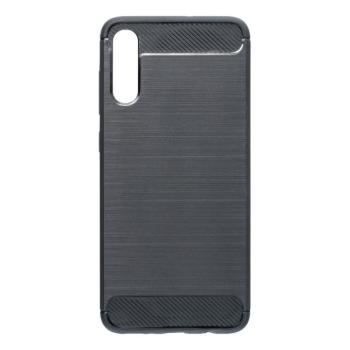Samsung Galaxy A70 szilikon tok, fekete, SM-A705, Carbon fiber kép