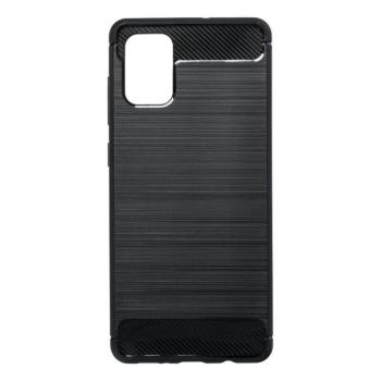Samsung Galaxy A71 5G szilikon tok, fekete, SM- A716, Carbon fiber kép