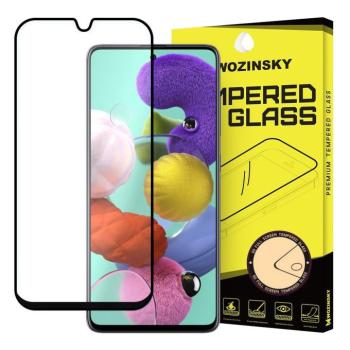 Samsung Galaxy A71 / Note 10 lite karcálló edzett üveg TELJES KÉPERNYŐS FEKETE Tempered Glass kijelzőfólia kijelzővédő fólia kijelző védőfólia eddzett SM-A715F kép