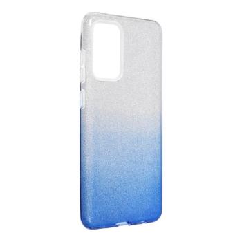 Samsung Galaxy A72 4G / 5G szilikon tok, csillámos, hátlap tok, kék-ezüst, SM-A725, SM-A726, Shining kép
