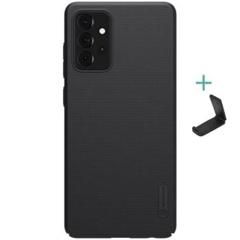 Samsung Galaxy A72 / A72 5G SM-A725F / A726B, Műanyag hátlap védőtok, stand, Nillkin Super Frosted, fekete kép