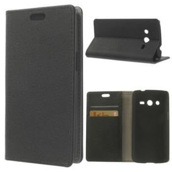 Samsung Galaxy Core LTE G386, oldalra nyíló tok, stand, fekete kép