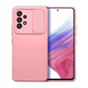 Samsung Galaxy F23 / M23 hátlap tok, TPU tok, kamera védővel, rózsaszín, SM-F236, SM-M236, Slide kép