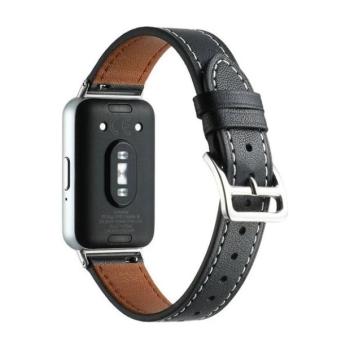 Samsung Galaxy Fit3 SM-R390, valódi bőr pótszíj, állítható, fekete kép