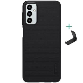 Samsung Galaxy M23 5G SM-M236B, Műanyag hátlap védőtok, stand, Nillkin Super Frosted, fekete kép