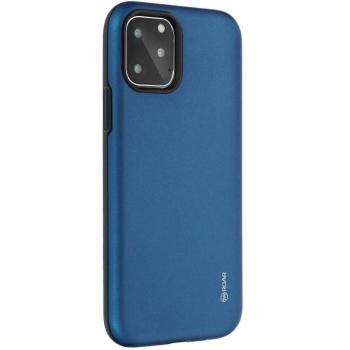 Samsung Galaxy M30 SM-M305F, Szilikon tok, műanyag kerettel, közepesen ütésálló, Roar Rico Armor, sötétkék kép