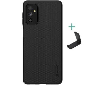Samsung Galaxy M52 5G SM-M526B, Műanyag hátlap védőtok, stand, Nillkin Super Frosted, fekete kép