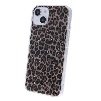 Samsung Galaxy M52 hátlap tok, TPU tok, SM-M526, Gold Glam Leopard 1 kép