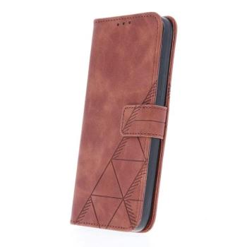 Samsung Galaxy M53 telefon tok, könyvtok, oldalra nyíló tok, mágnesesen záródó, barna, SM-M536, Smart Trendy Porto kép