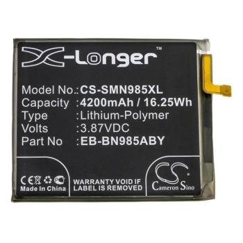Samsung Galaxy Note 20 Ultra / 20 Ultra 5G SM-N985 / N986, Akkumulátor, 4200 mAh, Li-Polymer, Cameron Sino, kompatibilis kép