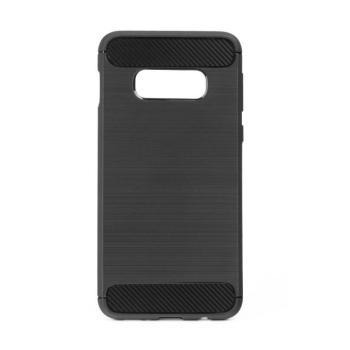 Samsung Galaxy S10e szilikon tok, fekete, SM-G970, Carbon fiber kép
