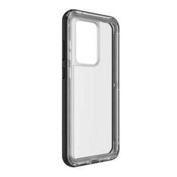 Samsung Galaxy S20 Ultra 5G SM-G988, Műanyag hátlap védőtok, közepesen ütésálló, Lifeproof Next, átlátszó/fekete kép