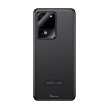 Samsung Galaxy S20 Ultra 5G SM-G988, Műanyag hátlap védőtok, ultravékony, Baseus Wing, füst kép