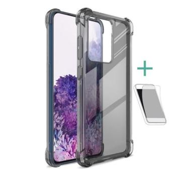 Samsung Galaxy S20 Ultra 5G SM-G988, Szilikon tok, közepesen ütésálló, légpárnás sarok, IMAK, füst kép
