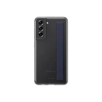 Samsung Galaxy S21 FE Clear Strap Cover, gyári tok, szürke, EF-XG990CB kép