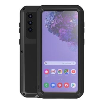 Samsung Galaxy S21 Plus 5G SM-G996, Szilikon tok, Love Mei Powerful Defender, ütésálló, fekete kép