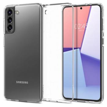 Samsung Galaxy S21 Plus 5G SM-G996, Szilikon tok, Spigen Crystal Flex, átlátszó kép