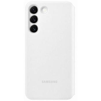 Samsung Galaxy S22 Clear View Cover, gyári flip tok, fehér, EF-ZS901CW kép