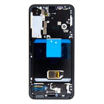 Samsung Galaxy S22 kompatibilis LCD kijelző + érintő, kerettel, grafit, SM-S901B kép